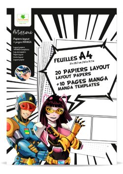 JC25 SYCOMORE ARTISSIMO - 20 PAPIERS LAYOUT ET 10 PAGES MANGA